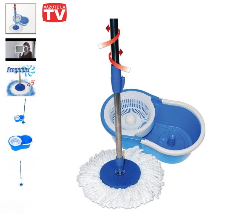 Mop cu sistem dublu de centrifugare Fregamax