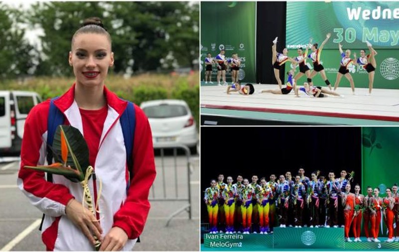 Flavia Sentea, o tânără din Alba, a câștigat bronzul la Campionatul Mondial de Gimnastică Aerobică din Portugalia