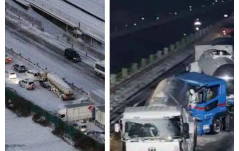 VIDEO| Carambol pe o autostradă din Japonia. Peste 130 de mașini au fost distruse
