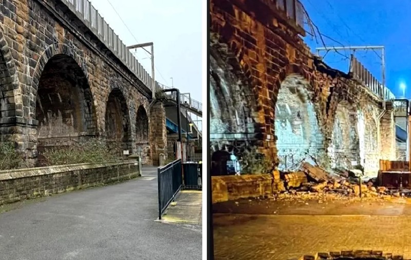 O fotografie AI cu un pod prăbușit a oprit circulația trenurilor în Marea Britanie