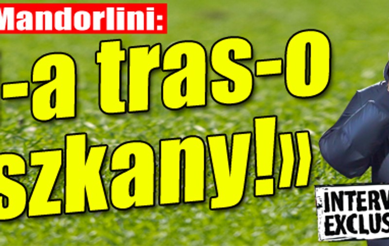 Andrea Mandorlini: "Mi-a tras-o Paszkany!"