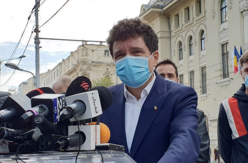 Nicusor Dan, pe 9 noiembrie 2020, la începutul mandatului de primar al Capitalei. Foto: Libertatea / Cristian Otopeanu