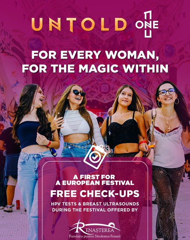 UNTOLD 2026 oferă gratuit teste HPV și ecografii de sân. Cine poate beneficia