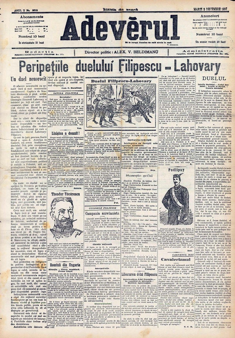 Relatări despre duel în presă