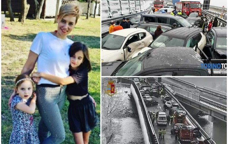 Mariana a murit la 12 zile după ce a fost rănită în accidentul cu 25 de mașini de lângă Torino. Două fetițe încă își mai așteaptă mama să vină acasă