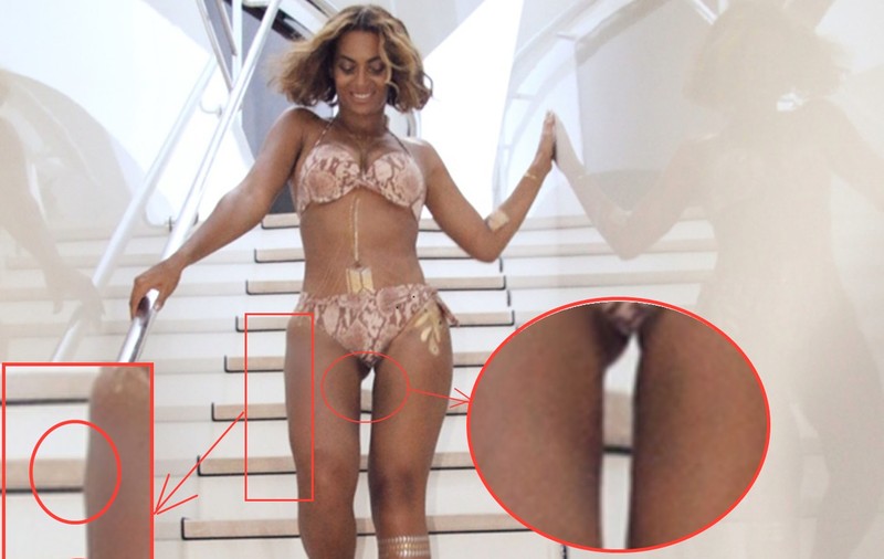 CÂT DE PENIBIL! Uite cum a fost modificată Beyonce în Photoshop!