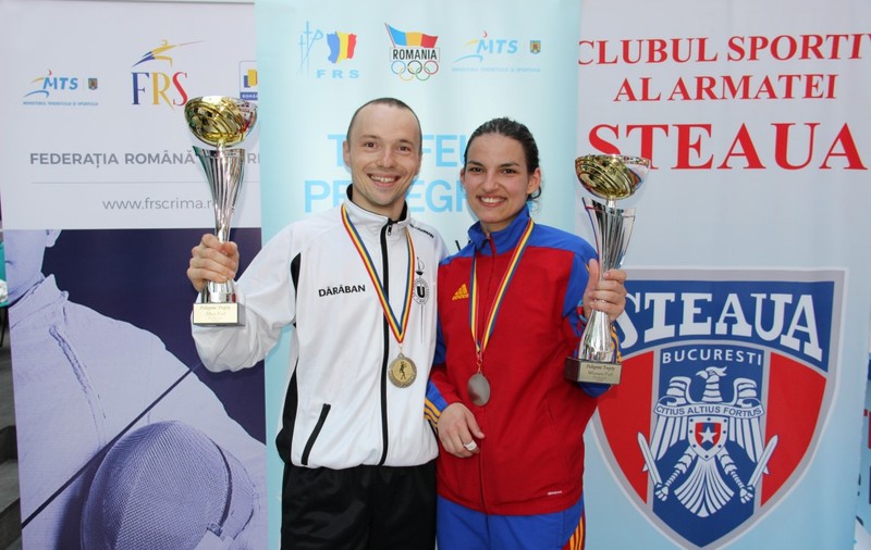 Maria Boldor și Radu Dărăban au câștigat Trofeul Pellegrini la floretă