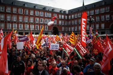 Protestul din 3 noiembrie de la Madrid a adunat în jur de 50.000 de oameni | Foto: Profimedia