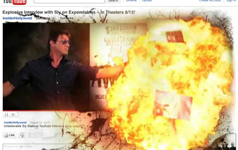 Sylvester Stallone a incendiat Youtube-ul!