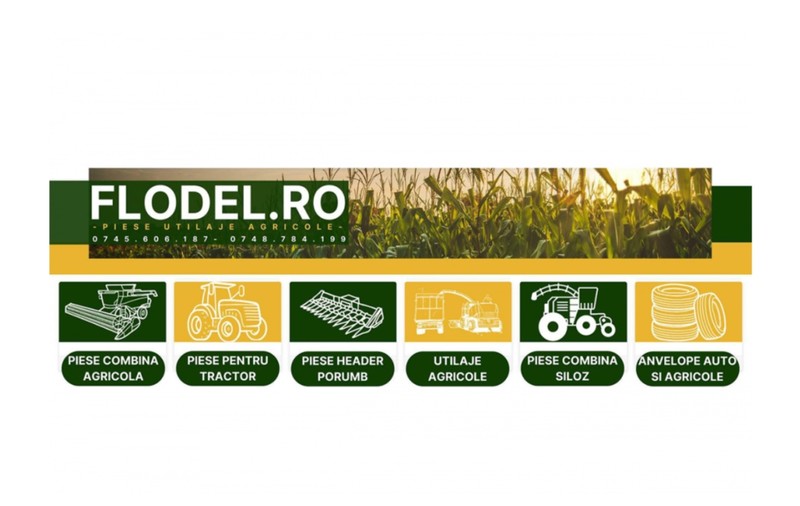 Piesele pentru headerul combinelor de porumb se găsesc acum la Flodel!