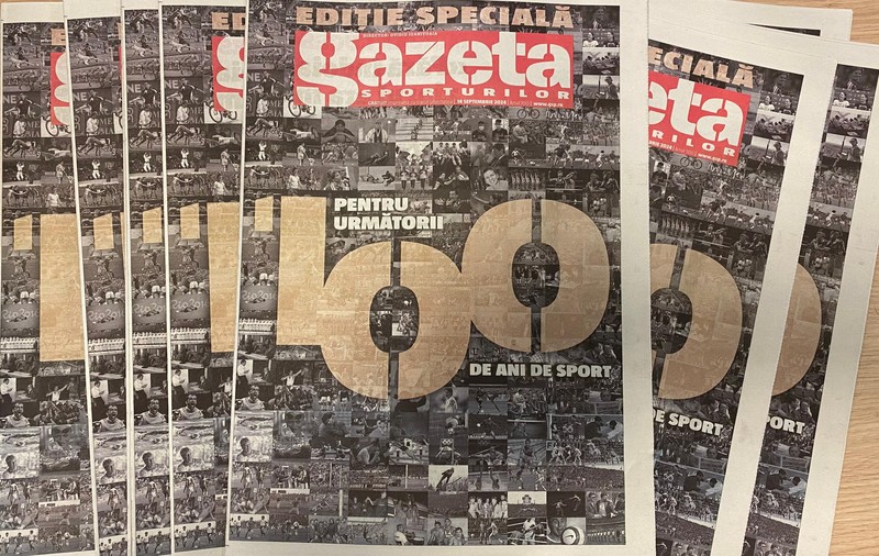 Azi, ediție specială a Gazetei Sporturilor, la 100 de ani de la prima apariție, GRATUIT cu ziarul Libertatea