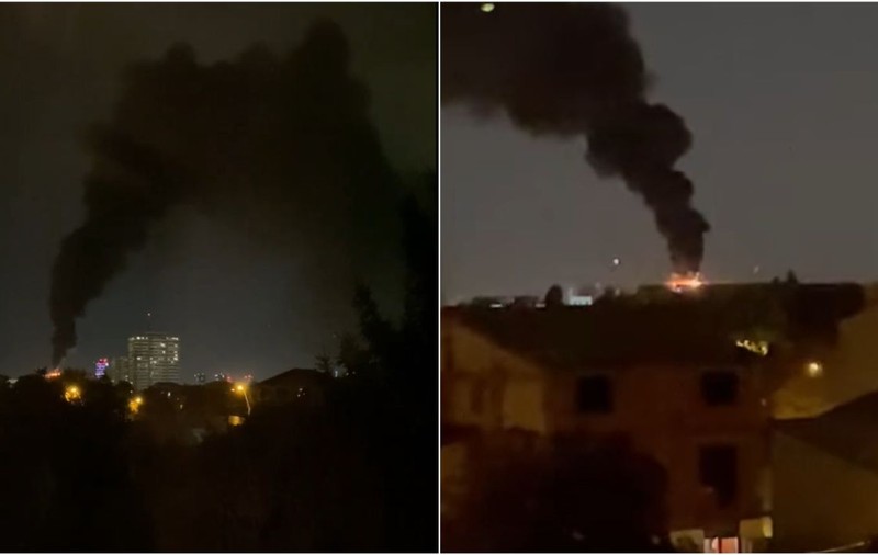 Incendiu puternic, sâmbătă seară, la o clădire în construcție din nordul Bucureștiului. Primarul Clotilde Armand anunță verificări