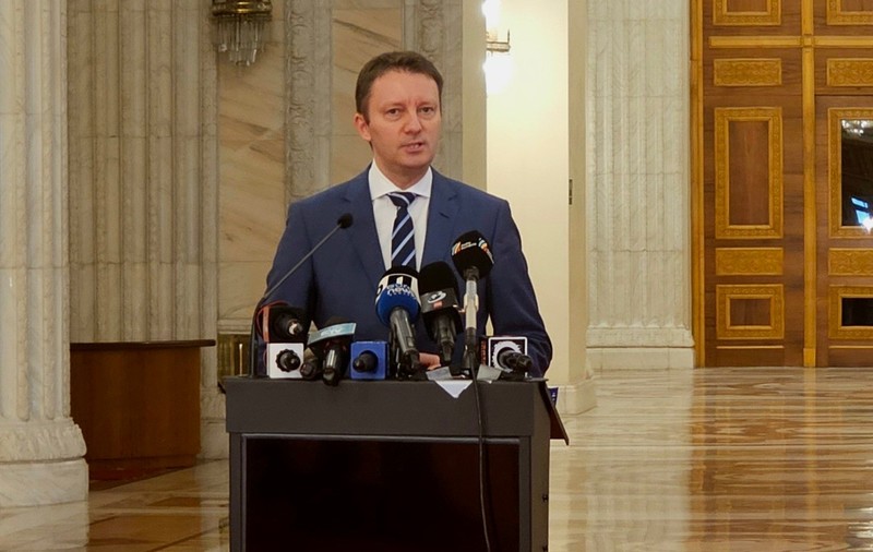 Premierul desemnat Siegfried Mureșan la o conferință de presă în Parlament. Foto: Cristian Otopeanu / Libertatea