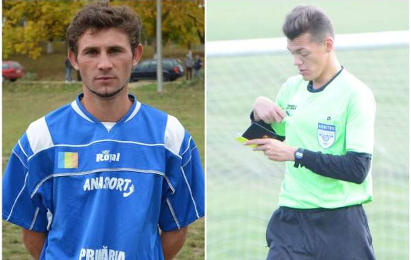 Arbitrul a fost bătut de un fotbalist la un meci din România! Agresorul a fost suspendat un an