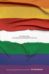 „Niciun guvern nu ar trebui să dicteze cum să vorbim despre dragoste”. Mesajul ziarului belgian pentru Viktor Orban FOTO: De Standsard