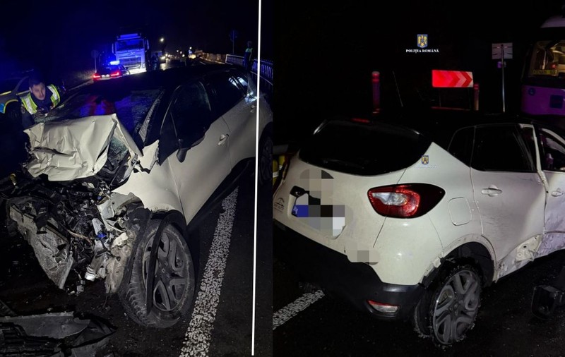 Șoferiță moartă pe loc în mașina pe care o furase și în care mai înainte a tras poliția, în Caraș-Severin