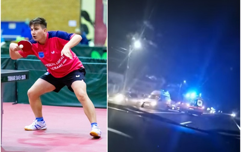 Fiul adjunctului IPJ Slatina a murit într-un accident la Negreni. Marius avea 19 ani și a fost campion balcanic la tenis de masă
