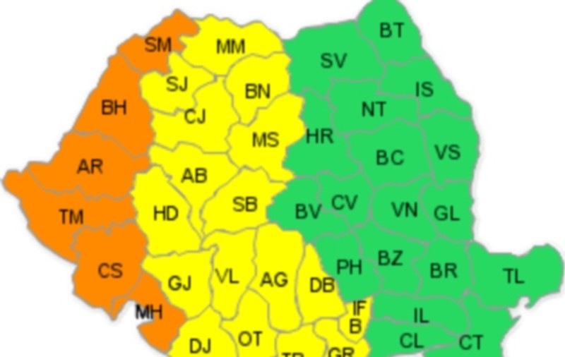 AVERTIZARE METEO! Cod portocaliu de CANICULĂ în mai multe judeţe din ţară