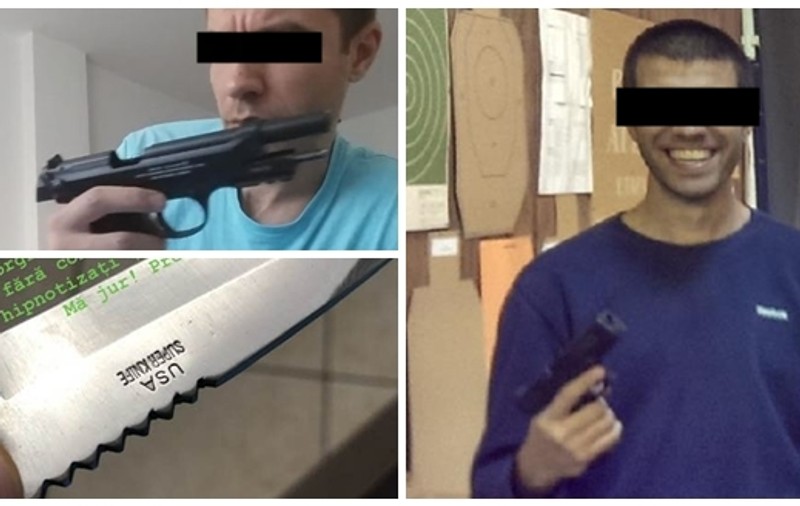 Șoferul Uber care a scos cuțitul la clienți vandalizase și două mașini din parcare. Trecutul violent al individului