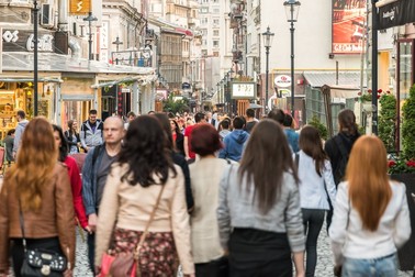 Aglomerație pe străzile din București