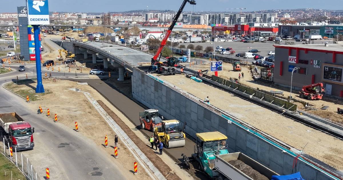 Lucrări de anvergură mare pe Calea Aradului din Oradea, pentru șantierul gigant