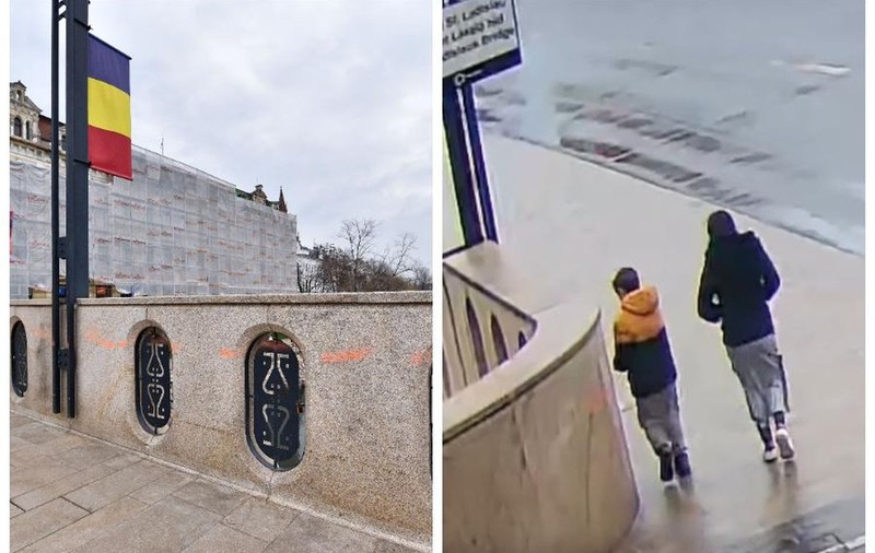 Primarul din Oradea, indignat că un copil a vandalizat Podului Sfântul Ladislau cu spray portocaliu