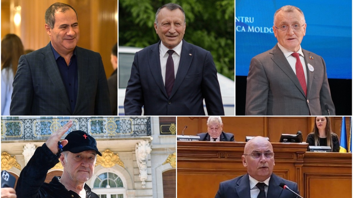 Un colaj cu cinci politicieni