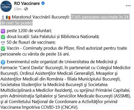 Anunțul CNCAV.