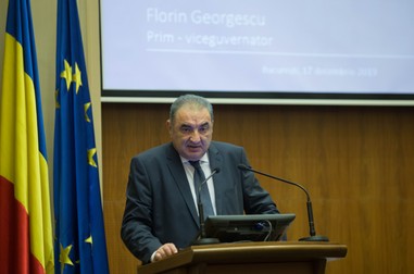 Prim-viceguvernatorul Bancii Nationale a Romaniei, Florin Georgescu, prezinta raportul asupra stabilitatii financiare, in Bucuresti, marti, 17 decembrie 2019. ALEXANDRA PANDREA/MEDIAFAX FOTO