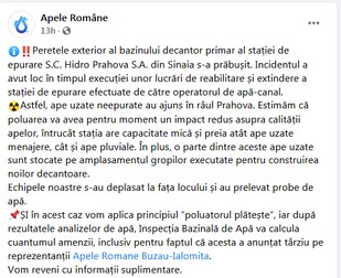 Mesajul celor de la Apele Române.