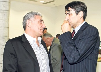 Giovani Becali și Victor Pițurcă.