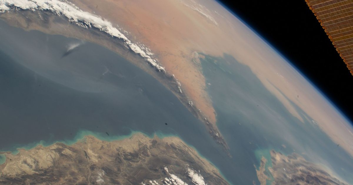 Strâmtoarea Ormuz văzută prin satelit, 18 august 2022