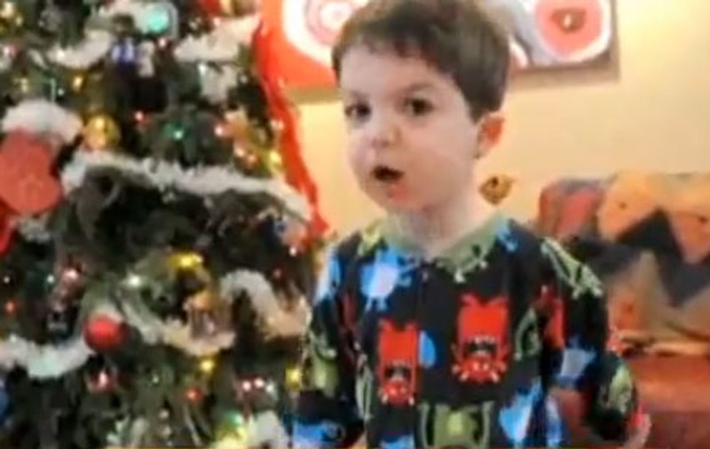 Băieţelul care nu vrea cărţi de Crăciun, invitat la un show TV