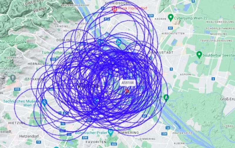 „Înfricoșător”. Motivul pentru care o aeronavă s-a rotit peste Viena ore în șir