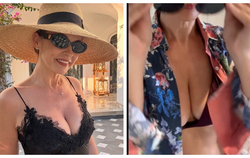 Cum a mers Andreea Marin la plajă în Capri, Italia. Vedeta, apariție rară într-un costum de baie din două piese. „Trei zile minunate alături de fiica mea”