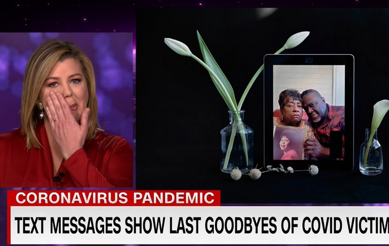 VIDEO | O jurnalistă CNN a izbucnit în plâns în direct, în timp ce citea mesajele de adio ale unor persoane ucise de COVID-19