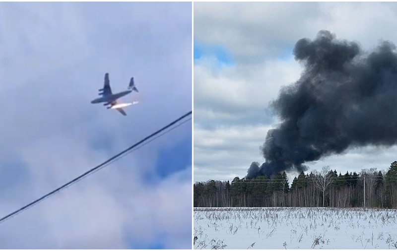 Un avion militar rusesc s-a prăbușit în flăcări în regiunea Ivanovo. 15 oameni erau la bord. VIDEO