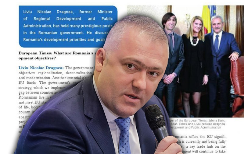 Adrian Ionel a plătit cu 10.900 de euro din bani publici un interviu într-o revistă obscură, unde a apărut și Dragnea