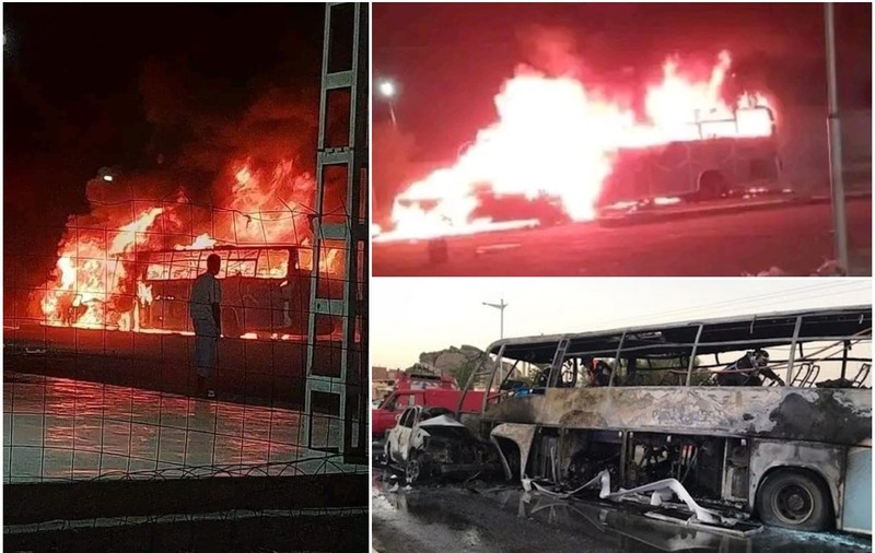 34 de morți și 12 răniți, într-un accident pe o șosea din Algeria. Imagini dramatice cu un autocar în flăcări | VIDEO