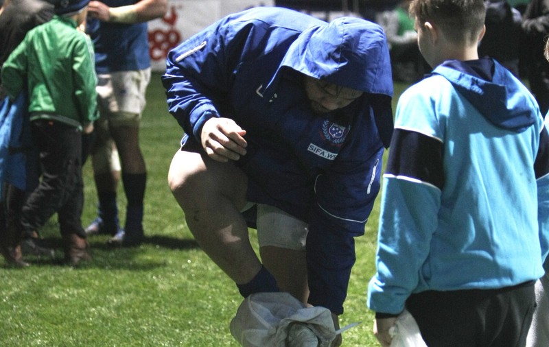 Puștii i-au lăsat fără chiloți. Imagini inedite de la meciul de rugby România - Samoa / FOTO