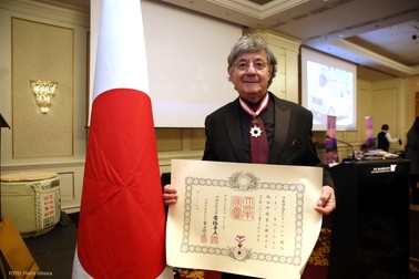Ion Caramitru a fost premiat în 2017 cu ”Ordinul Soarelui Răsare” / Foto: Florin Ghioca