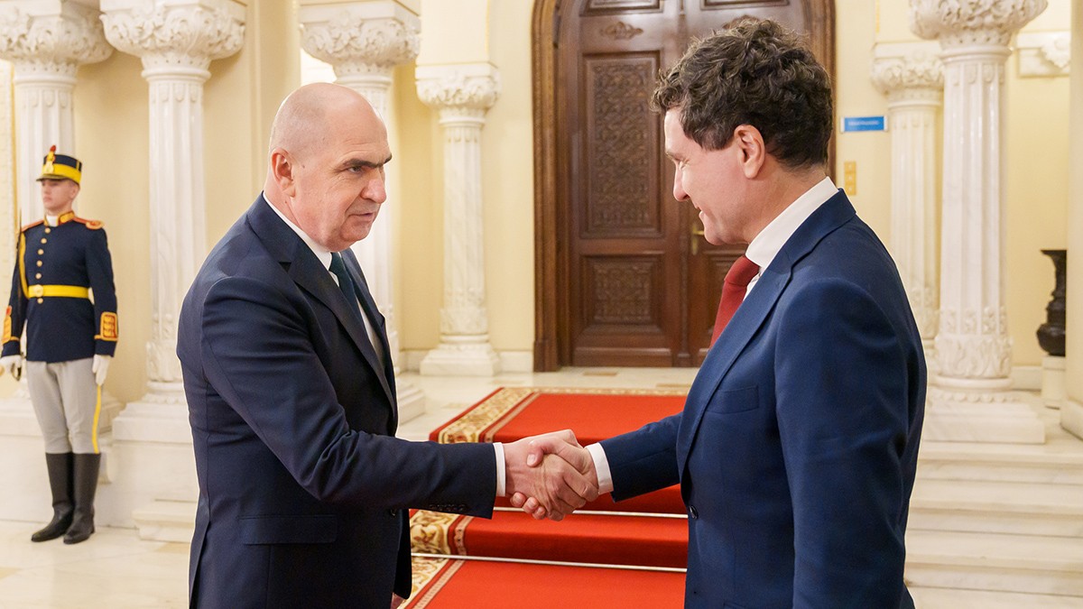 Ilie Bolojan, Nicusor Dan, primire Cotroceni.