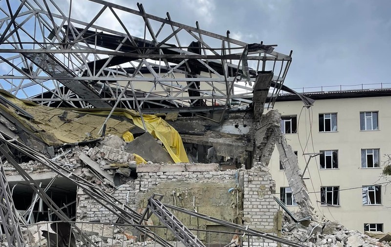 „Așa arată iadul”. Forțele ruse au distrus complet un spital din orașul Izium