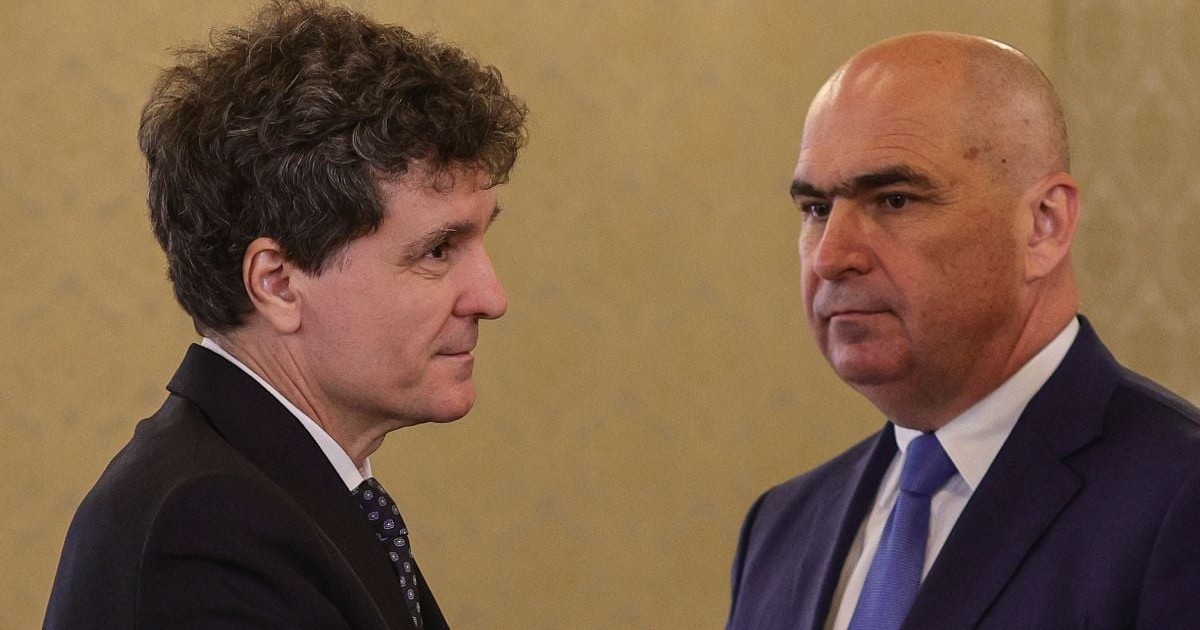 Nicușor Dan și Ilie Bolojan la consultări pentru desemnarea noului premier.