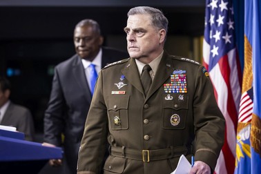 Generalul Mark Milley conduce Statul Major al Armatei SUA din 2019, când a fost numite de Donald Trump Foto: EPA-EFE/JIM LO SCALZO
