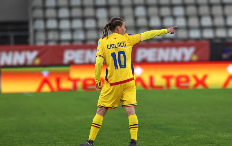 România a remizat cu Irlanda de Nord la fotbal feminin, în Liga Națiunilor. Golul „tricolorelor”, marcat de Ciolacu