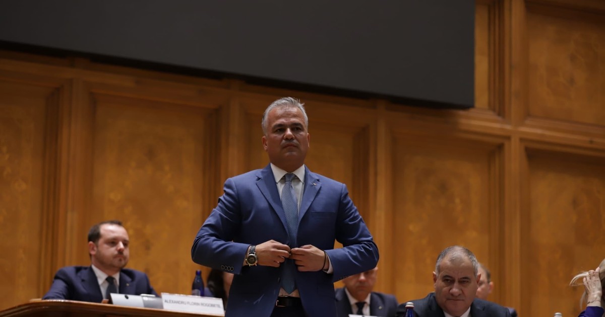Adrian Veștea și Marian Neacșu în plenul Parlamentului FOTO Dumitru Angelescu