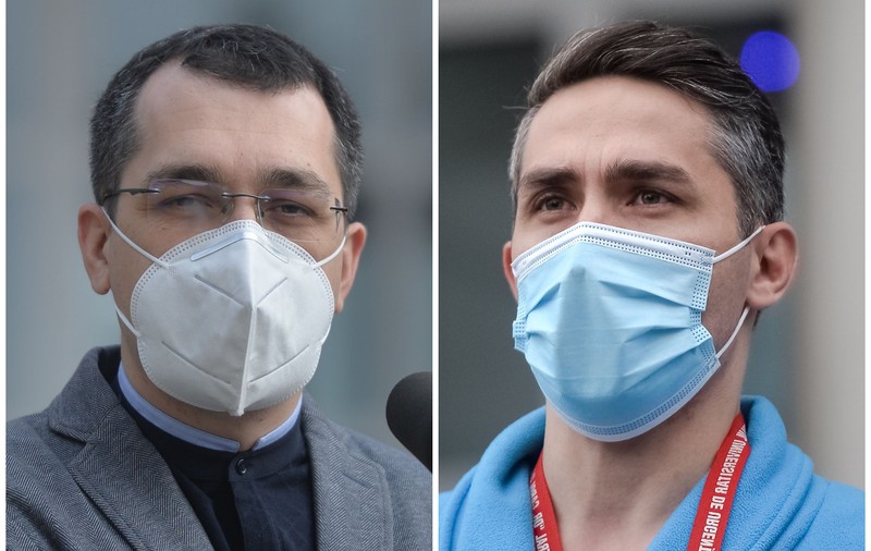Vlad Voiculescu și Valeriu Gheorghiţă neagă că există vreo tensiune între ei, deși surse din sănătate spun altceva. „Evident că sunt discuții, nu e nimic secret”