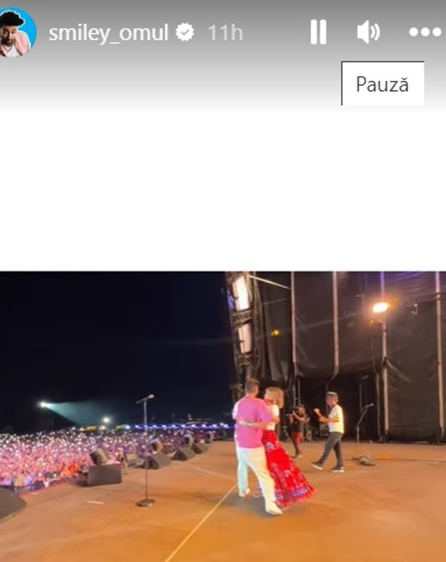 Gina Pistol, pe scena festivalului Neversea alături de Smiley. Cei doi au cântat împreună, iar la final s-au sărutat