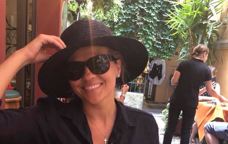 Mirela Vaida, în costum de baie. Una din puținele ocazii când se afișează așa